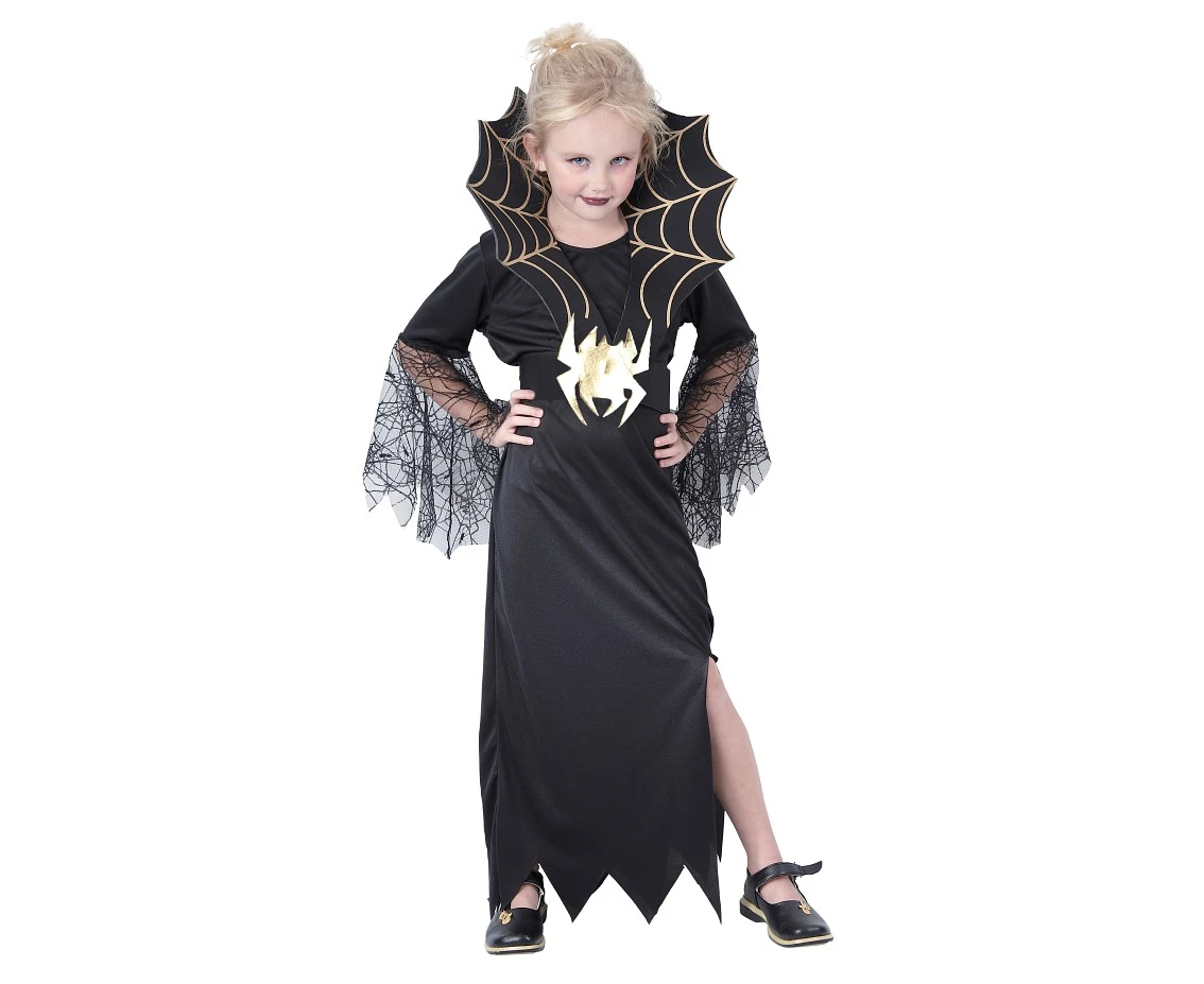 Role play-set for kids Black Widow (dress, collar, belt), size 110/120 cm